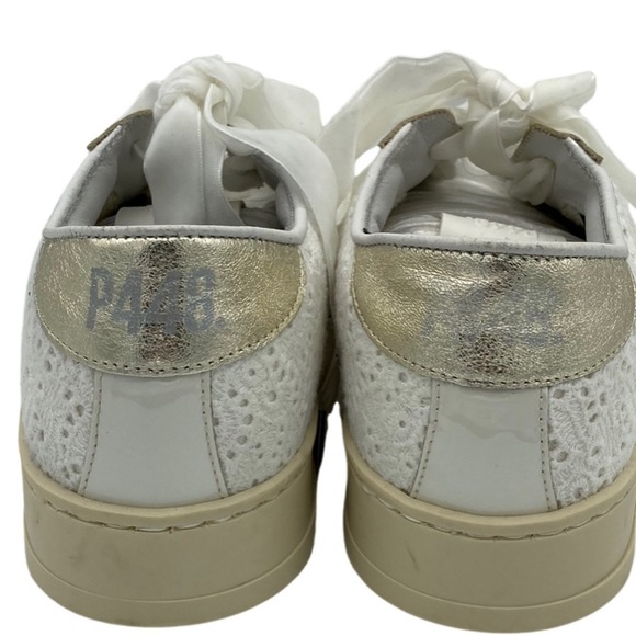 NWOB P448 Jack White Eyelet Sneaker Sz 8.5-9 - Picture 5 of 9